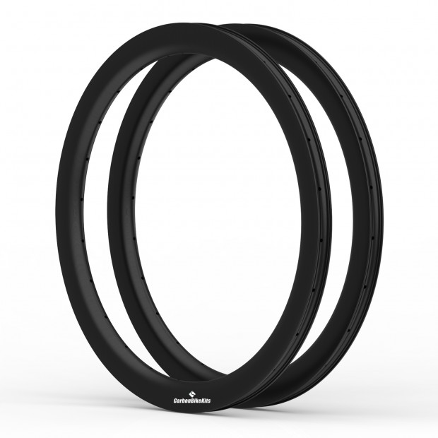 Ultralight 700C 50x31mm Symmetric Carbon Tubeless Gravel / CX Rim Big Hole Center Distance Ultralight 700C 50x31mm Symmetric Carbon Tubeless Gravel / CX Rim Big Hole Center Distance